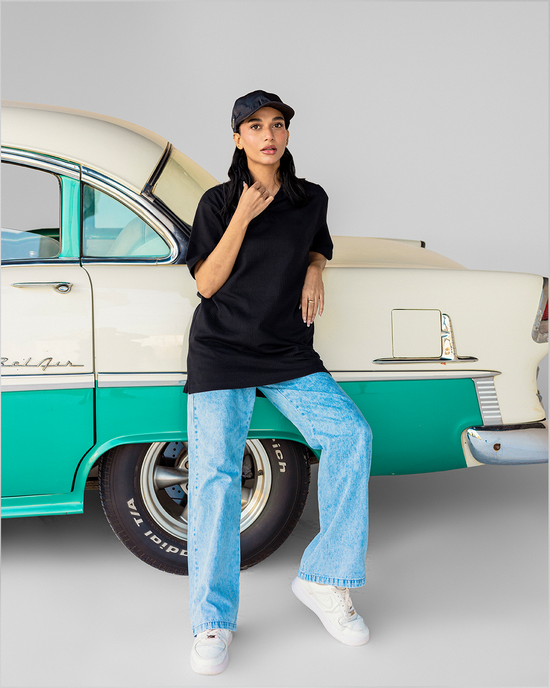 Black Voguetella Signature Polo Unisex