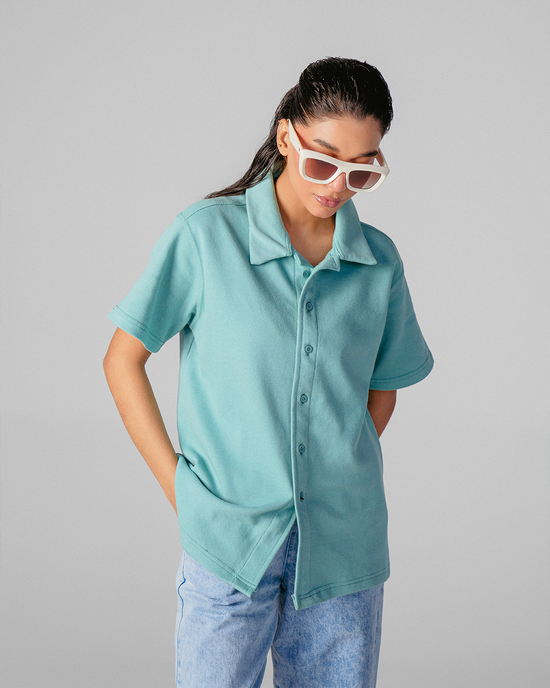 Glacier Voguetella Interlock Polo Shirt Unisex