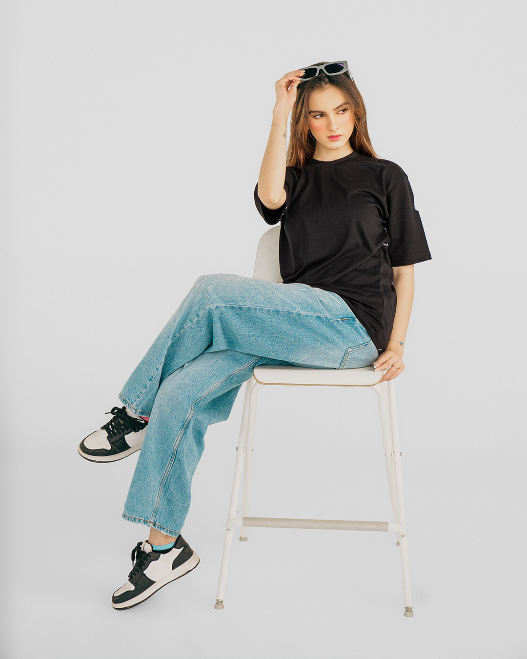 Neon Pulse Graphic Oversized Unisex T-Shirt