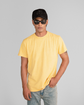Peach Yellow Regular Fit Acid Wash Tee Unisex