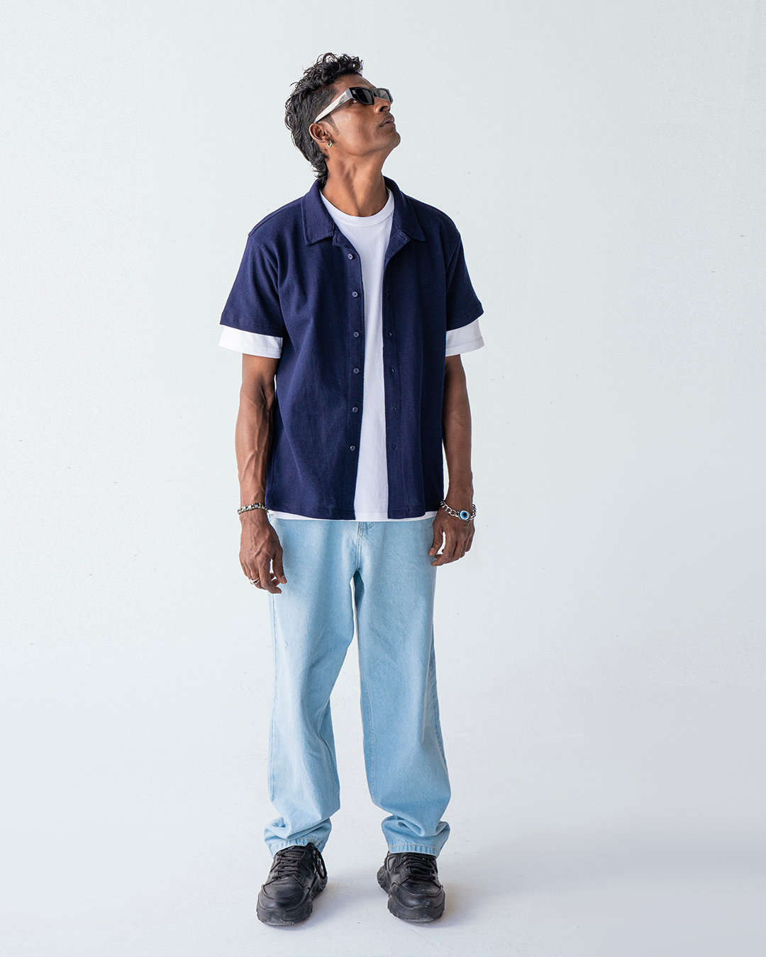 Blue Vogue Interlock Unisex Polo Shirt
