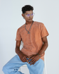 Clay Regular Fit Acid Wash Tee Unisex
