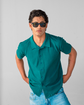 Deep Aqua Vogue Interlock Polo Shirt Unisex