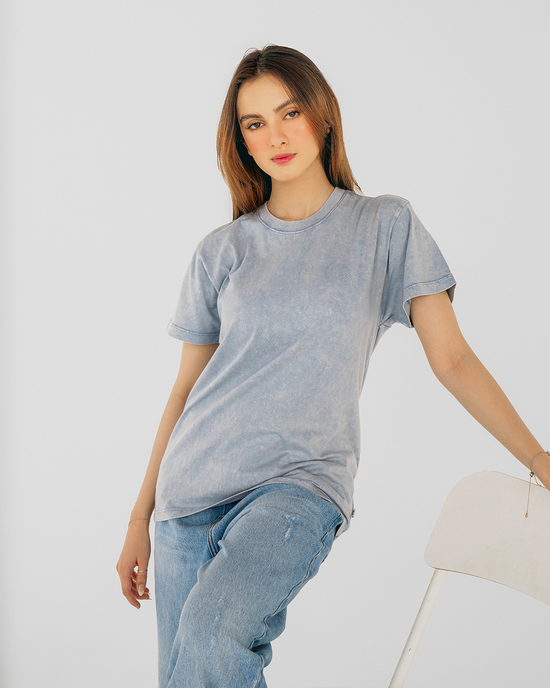 Nobel Regular Fit Acid Wash Tee Unisex