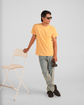 Arylide Yellow Drop Shoulder Acid Wash Tee Unisex