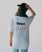 Afsana White Oversized Embossed Unisex T-Shirt