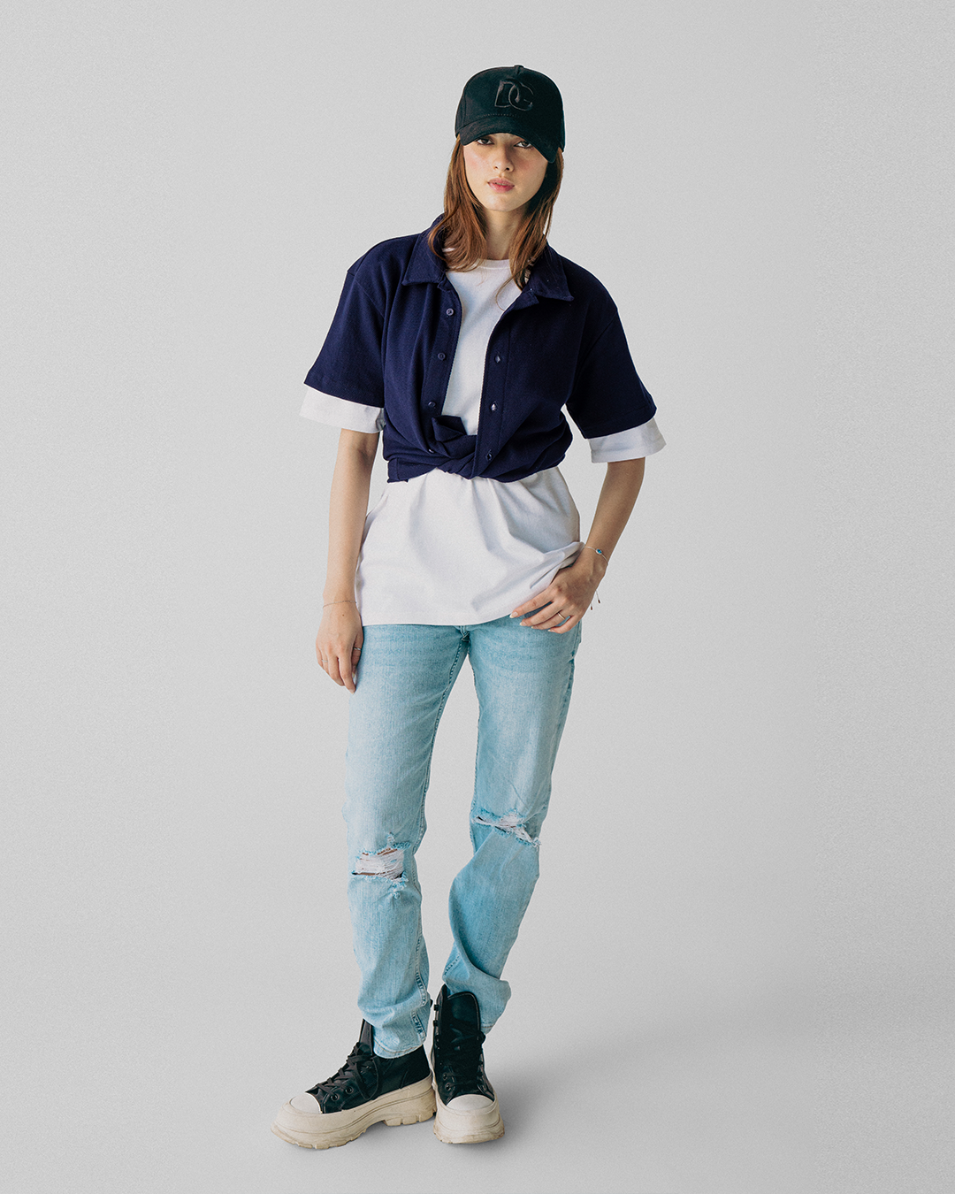 Blue Vogue Interlock Unisex Polo Shirt