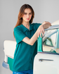 Deep Aqua Vogue Interlock Polo Shirt Unisex