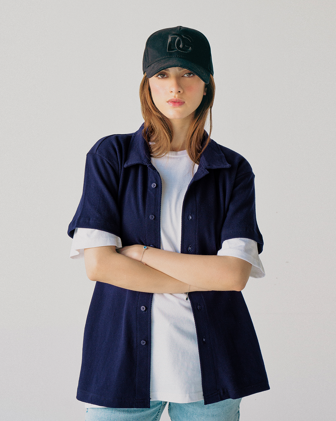 Blue Vogue Interlock Unisex Polo Shirt