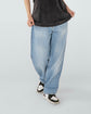 Loose Fit Rigid Denim Jeans Light Blue