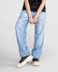Loose Fit Rigid Denim Jeans Light Blue