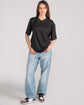 Loose Fit Rigid Denim Jeans Light Blue
