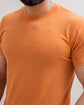 Brownish Orange Regular Fit Acid Wash Tee Unisex
