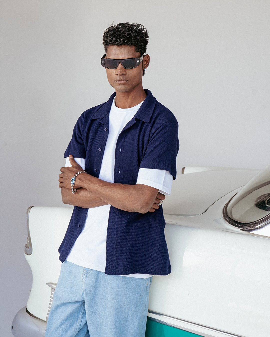 Blue Vogue Interlock Unisex Polo Shirt