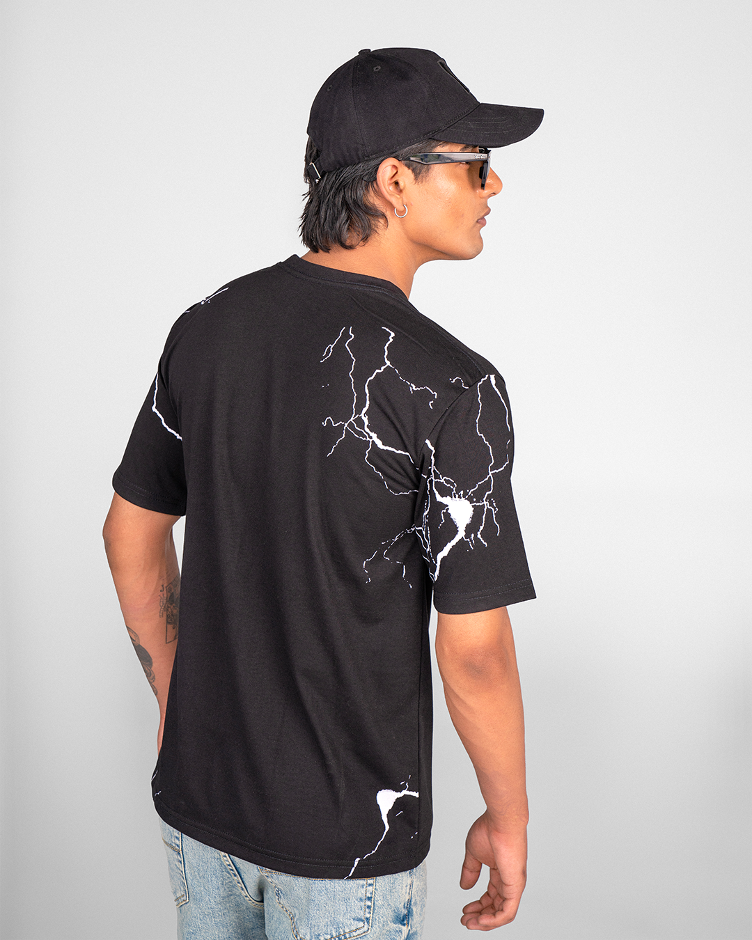Neon Pulse Graphic Oversized Unisex T-Shirt