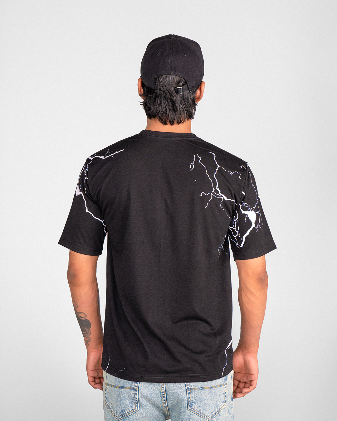Neon Pulse Graphic Oversized Unisex T-Shirt