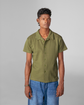Olive Green Vogue Interlock Polo Shirt - Unisex