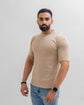 Afsana Vanilla Oversized Embossed Unisex T-Shirt