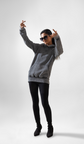 Men And Women Pullover Acid Wash Hoodie