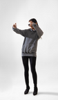 Men And Women Pullover Acid Wash Hoodie