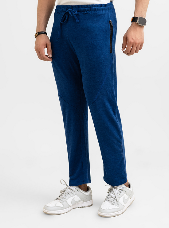 Men Women Basic Relaxed Trouser Blue