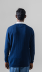 VOGUE CREWNECK PULLOVER SWEATER LONG SLEEVE NAVY BLUE UNISEX