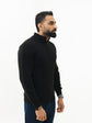 VOGUETELLA Executive Class Unisex Zipper Cable Knit Sweater Black