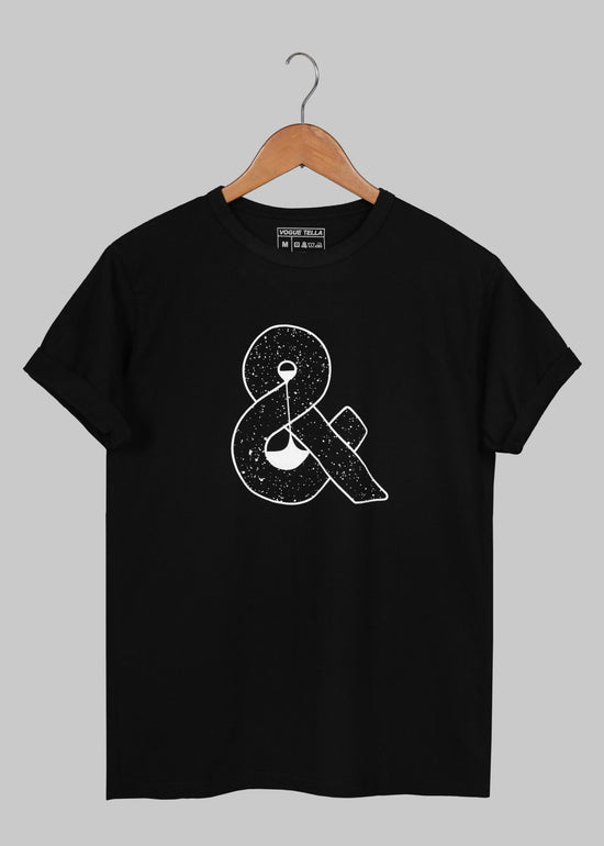 Vogue & Printed Black Unisex T-Shirt