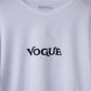 Vogue Printed Unisex White T-Shirt