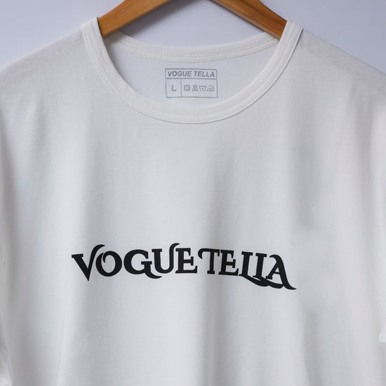 Voguetella Printed T Shirt White - Unisex