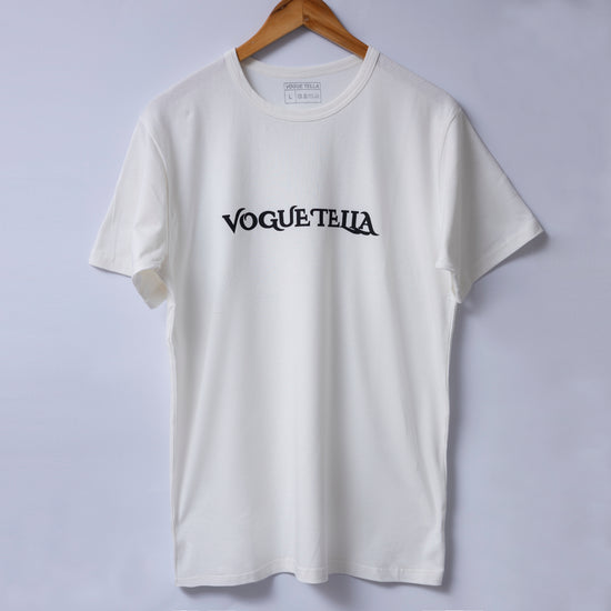 Voguetella Printed T Shirt White - Unisex
