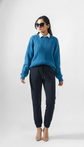 VOGUE CREWNECK PULLOVER SWEATER LONG SLEEVE CERULEAN -UNISEX