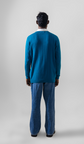 VOGUE CREWNECK PULLOVER SWEATER LONG SLEEVE CERULEAN -UNISEX