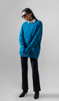 VOGUE CREWNECK PULLOVER SWEATER LONG SLEEVE CERULEAN -UNISEX